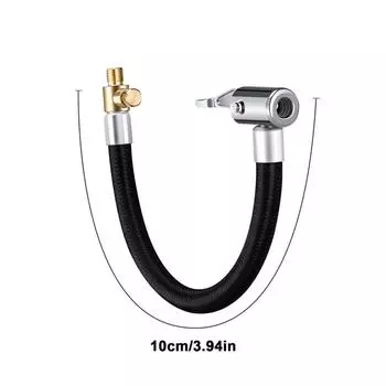 Шланг для накачивания автомобильных шин, надувной насос, удлинительная трубка, адаптер, поворотное соединение для шин, блокирующий воздушный патрон, велосипед, мотоцикл