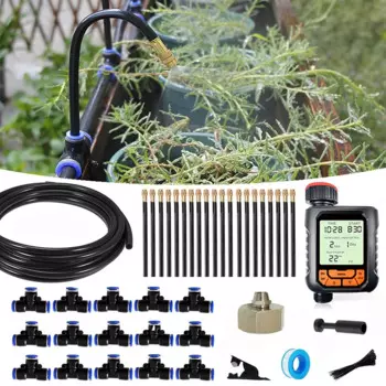 Шланг для садового полива, 20 м, 20 разбрызгивателей