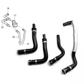 Шланг отопителя HVAC для Volvo C30 C70 S40 V50 30636987 30636952 31439965 30636951