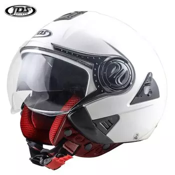 Шлем мотоциклетный с двойными стеклами для мужчин, дышащий защитный шлем для езды на мотоцикле и бездорожье, с открытым лицом