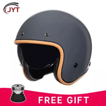 Шлем с открытым лицом в горошек TT и COCASCOS шлем для Jet Cafe Racer винтажный мотоциклетный гоночный шлем на половину лица Мужские шлемы