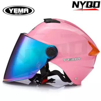 Шлем YEMA 335S для мужчин и женщин, полушлем для электромобиля, летняя защита от ультрафиолета, полузакрытый шлем, мотоциклетный шлем