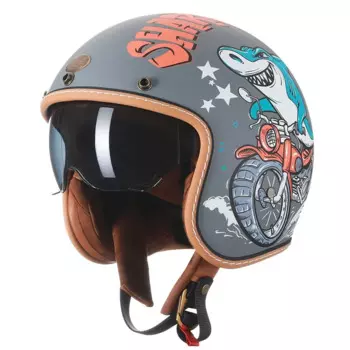 Шлемы Cyril для мотоциклов, аксессуары, легкий шлем с открытым лицом 3/4, сертифицированный DOT, защитный ретро-шлем Cascos Moto