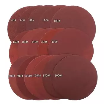 Шлифовальная бумага 20 шт., красный, 6 дюймов