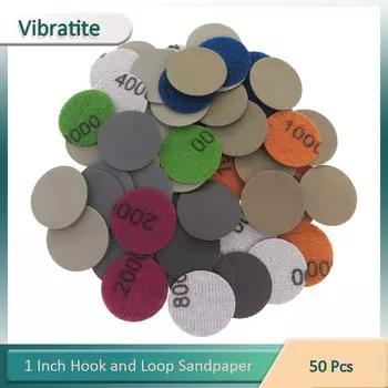 Шлифовальная бумага VIBRATITE 50 шт., 1 дюйма, 60-10000 зернистости