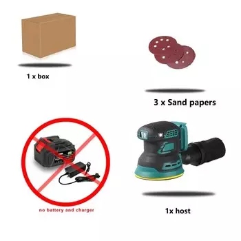 Шлифовальный станок WOYOFADA для произвольной орбиты 125 мм