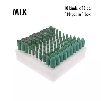 Шлифовальные головки RAMS BRALIN, резиновые, 100 шт.