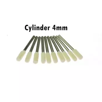 Шлифовальные головки RAMS BRALIN, шерстяной войлок и воловья кожа, 10 шт.