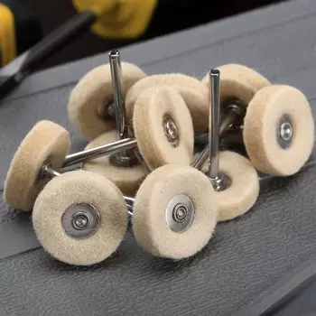 Шлифовальные круги из шерстяного волокна для Dremel, 10 шт.