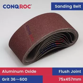 Шлифовальные ленты CONQROC из оксида алюминия 3"x18", P36~600