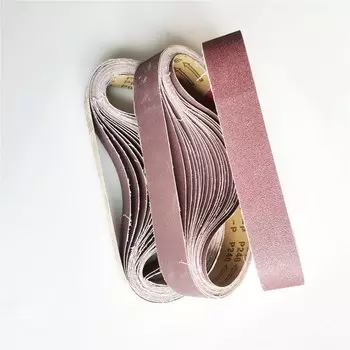 Шлифовальные ленты RERAS, оксид алюминия, 60-800, 680*40 мм, красный, 10 шт.