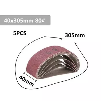 Шлифовальные ленты xcan 40x305 мм, зернистость 40/60/80/120, 5 шт