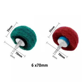Шлифовальный диск Nylon Fiber 50/75/100 мм зеленый 120#, красный 240#