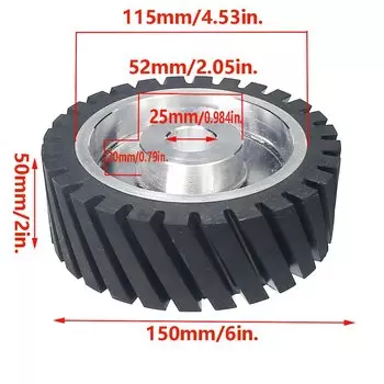 Шлифовальный диск резиновый диагональный RAMS BRALIN 150*50 мм