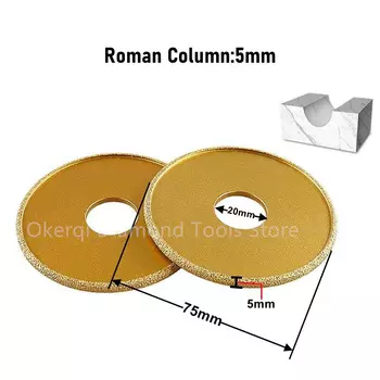 Шлифовальный круг окерqi, диаметр 75 мм, для гранита и мрамора