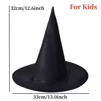 Шляпы ведьм LINSBAYWU черные детские и взрослые