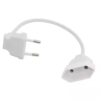 Шнур адаптера питания JCD, черный/белый, 0,3 м