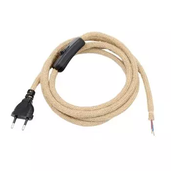 Шнур питания для лампы в стиле ретро, «сделай сам» подвесной Удлинительный шнур для домашнего настенного светильника, гостиной, спальни, торшерных ламп с европейской вилкой