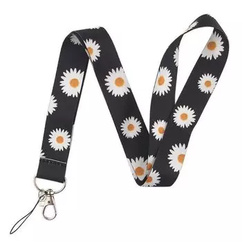 Шнурок для бейджа Pelsone с рисунком подсолнуха