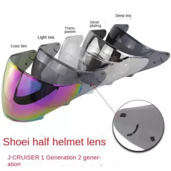 Shoei, винтажный шлем, фотоэлемент второго поколения, фотоэлемент шлема 3/4, зеркальный шлем, подзавод