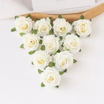 Шёлковые розы для декора 10 шт.