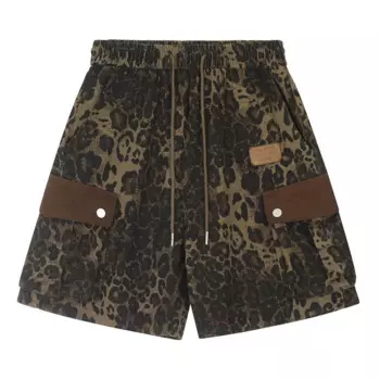 Шорты-карго мужские в стиле хип-хоп с принтом