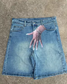 Шорты мужские в стиле хип-хоп, Y2K Marjun