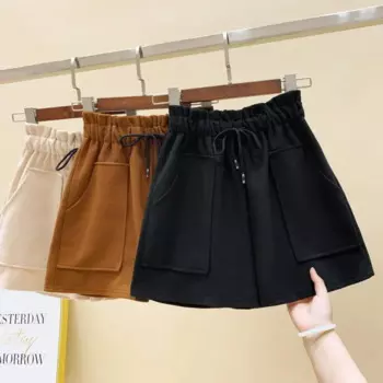 Шорты женские осенне-зимние с высокой талией