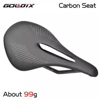 Шоссейное седло GOLDIX для горного велосипеда, 240x143 мм, ультратонкое углеродное волокно, суперкожа, 96 г, 7x9, карбоновая рейка