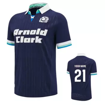 Шотландская футболка для регби 2025, Домашняя футболка для регби, индивидуальное имя и номер