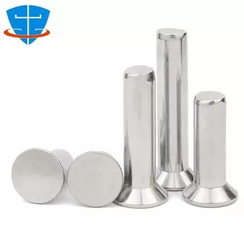 100x M1 M1.2 M1.4 M2 M2.5 M3 M4 M5 M6 GB869 304 плоская конусная потайная головка из нержавеющей стали перкуссионная ручная ударная твердая заклепка