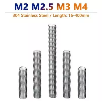 Шпильки из нержавеющей стали GooBetter M2-M4 16-400 мм