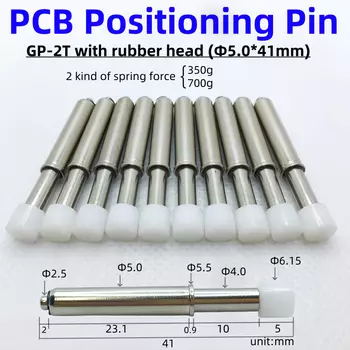 10/50 шт. Флейта с резиновой головкой M3, игла для позиционирования внутренней резьбы, пружинный тестовый штифт для печатной платы, 41 мм, игла для позиционирования, диаметр 5,0 мм