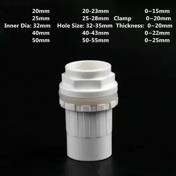 SHSMFC белые ПВХ колен для аквариума