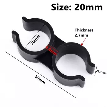 SHSMFC Двойной U-образный зажим для труб из ПВХ 25 мм