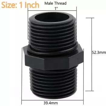 SHSMFC UPVC соединители для труб 1/4", 1/2", 3/4", 1"