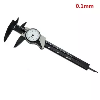 Штангенциркуль с циферблатом, 6 дюймов, 150 мм, пластиковый 4-ходовой измеритель