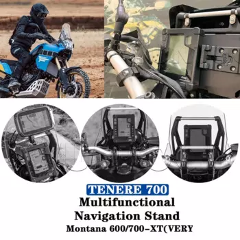 Штатив для навигатора Tenere 700 2019 дюйма, 2023 дюйма, для Yamaha TENERE 700, T700, XTZ, многофункциональная база монитора, GPS-Стабилизатор