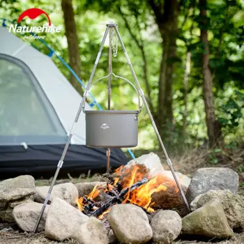 Штатив Naturehike для приготовления пищи, подвесной Трипод из алюминиевого сплава для пикника, посуда для костра, кастрюля, гриля