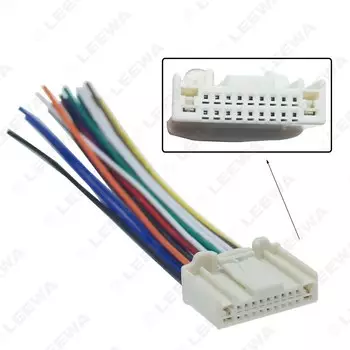 Штекер адаптера жгута проводов LEEWA для автомобильного стерео CD/проигрывателя для Nissan/Teana/X-Trail/Qashqai, заводской радиоприемник CD # CA2132, 5 шт.
