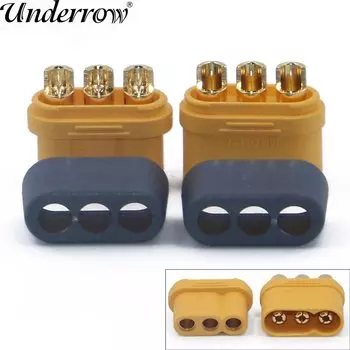 Штекер Amass MR60 с защитной крышкой 3,5 мм 3-жильный, 10 шт