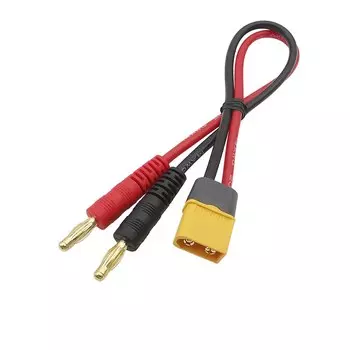 Штепсельная вилка типа банан для XT60 XT60H XT90 EC3 EC5 MPX TRX T, силиконовый провод для Lipo аккумулятора 14AWG, 1 шт., 20 см, 4 мм
