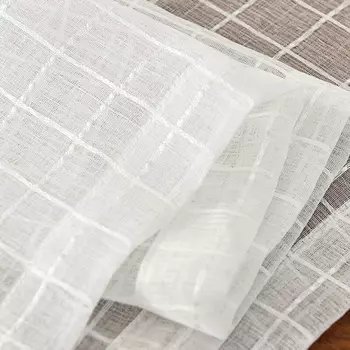 Шторы SAIZEE шифоновые прозрачные белые