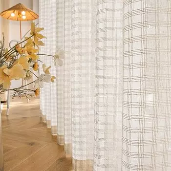 Шторы шифон AOSIDI просвечивающиеся 1 панель