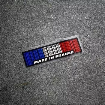 Штрих-код, сделано во Франции, Германии, Италии, Китае, наклейки, Стайлинг автомобиля, наклейка на бампер, Национальный флаг, графическая лента для кузова автомобиля
