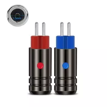 Штыри для наушников QYFANG Aurora 0,78 мм с родиевым покрытием, штекер из бериллиевой меди, 2 штыря, разъем для провода, аудиоразъем для W4R UM3X JH13 JH16