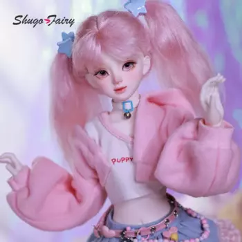 Shugafairy Рапунцель BJD кукла 1/4 полноразмерный теплый зимний ярко-розовый свитер джинсовая короткая юбка милая игрушка для девочек куклы