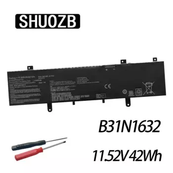 SHUOZB 11,52 В B31N1632 Аккумулятор для ноутбука ASUS ZenBook 14 X405 X405U X405UA 3ICP5/57/81 0B200- 02540000 S4100U S4100UQ S4200UQ