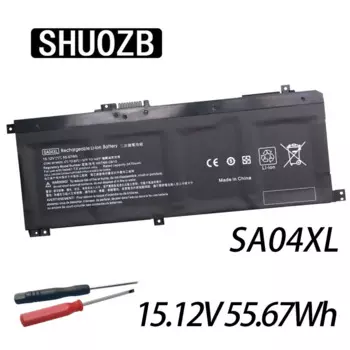 SHUOZB 15,12 V SA04XL Аккумулятор для HP ENVY X360 15-dr0003TX 15-ds0000nc 15-ds0000ng 15-ds0000na 15-ds0000na