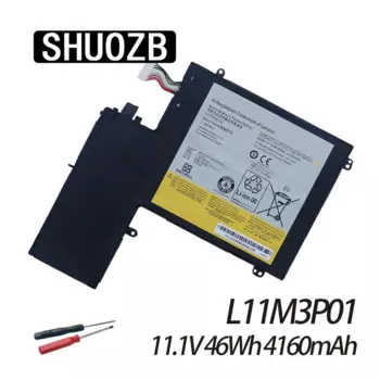 SHUOZB L11M3P01 Аккумулятор для ноутбука Ideapad U310 43752CU MAG6BGE S5 S5-S531 S531 3ICP5/56/120 11,1 В 46 Втч 4160 мАч Новые бесплатные инструменты
